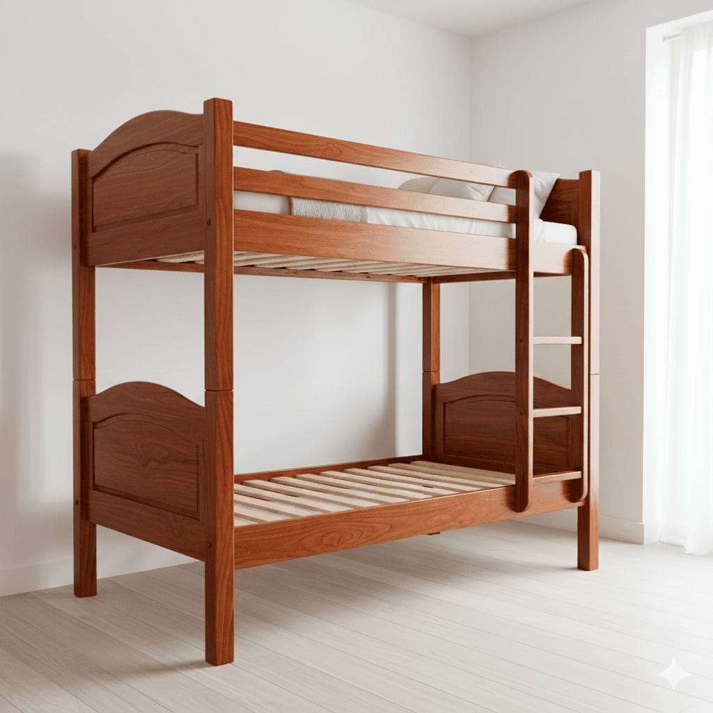 Cama Cucheta de Algarrobo Macizo 1 Plaza