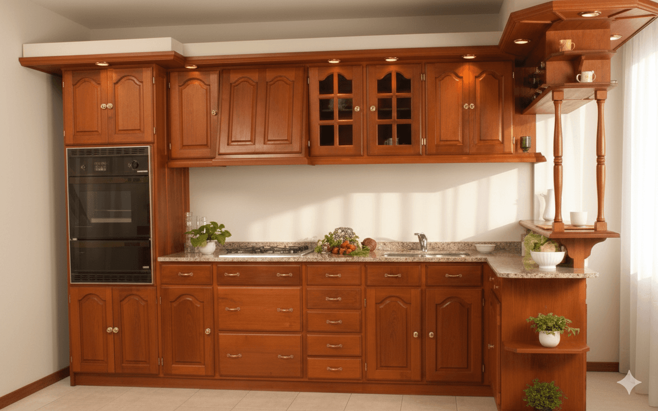 Alacena de Algarrobo Macizo para Cocina o Comedor 1