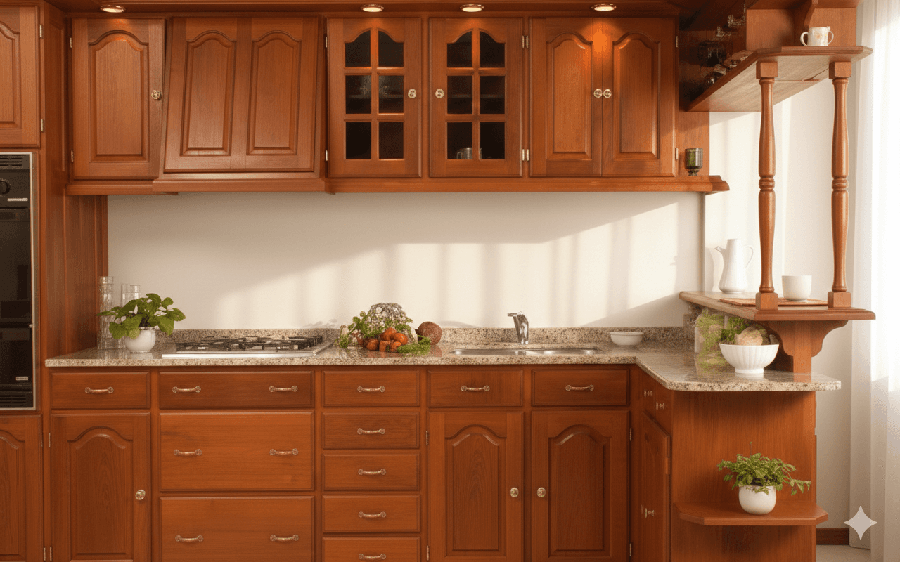 Alacena de Algarrobo Macizo para Cocina o Comedor