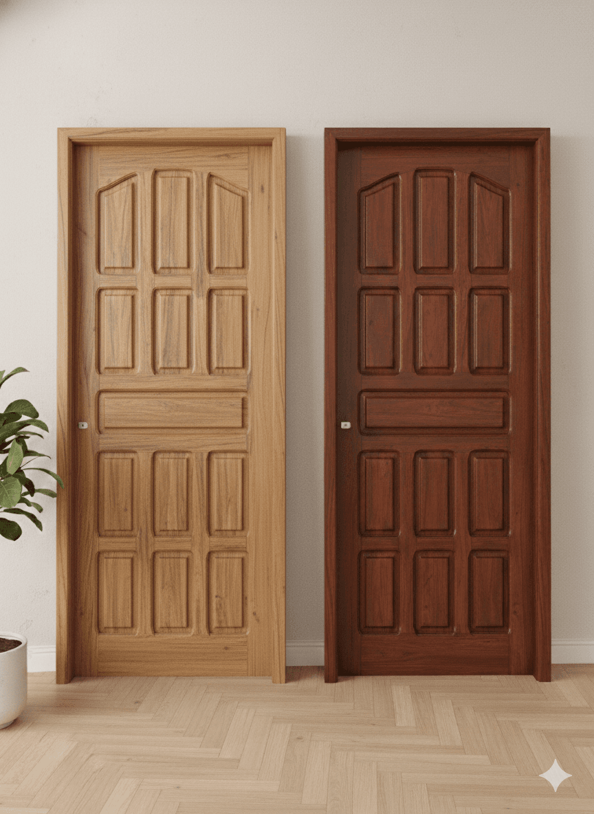 Puerta de Madera Maciza con Marco 0.90 x 2.00