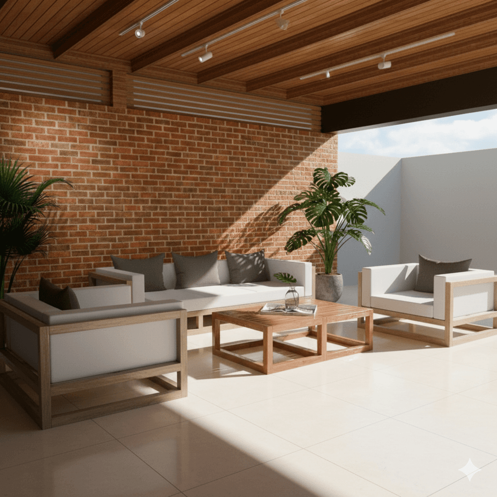 Sillón de Algarrobo Macizo 3 Cuerpo